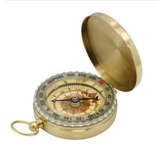  Brass Pocket Watch Style Outdoor Sport Camping Compass New