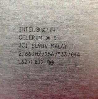  Various Celeron D Desktop CPUs / Processors  2.66 2.8GHz  533MHz FSB