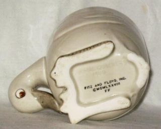 Vintage Fitz Floyd Animal Crackers Mug Duck 1978 Figural