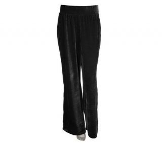 Elisabeth Hasselbeck for Dialogue Stretch Velvet Pull on Pants