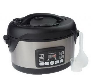 CooksEssentials 5qt Oval Stainless Steel Digital Pressure Cooker