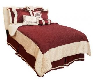 HomeReflections Gwyneth 9 piece KG Quilted Comforter Set   H194070