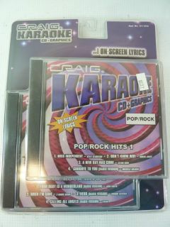 Craig Karaoke CD G Pop Rock Hits 1 and 2 New in SEALED Packaging