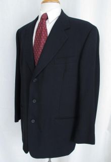 Corneliani Barneys Suit Navy Blue 3 Button 44R 38W x 30 3/8 100% Wool