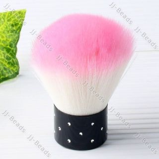 1pc Pink Kabuki Soft Fibre Brush Cosmetic Eye Face Blush Powder Makeup