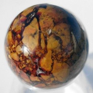 Mottled Jasper Quartz Conglomerate Rock Marble Sphere