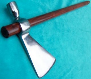 crazy horse polished steel pipe tomahawk