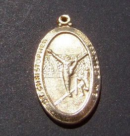 Creed St Christopher Football Sports Religious Medal