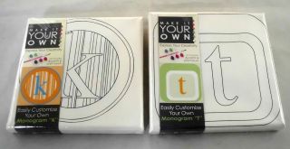 MAKE IT YOUR OWN PAINTING KITS LOWER CASE k t FREE CRAFT FLOWER NIP