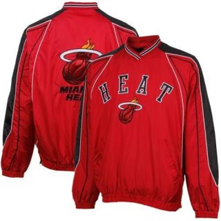 Miami Heat NBA Pullover Wind Jacket Red