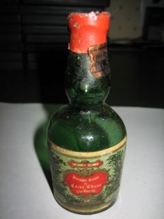 Vintage Creme de Cacao Chuao Miniature Liquor Bottle