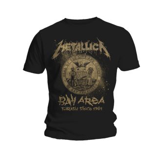 Metallica   Original Crest Mens Black T Shirt NEW OFFICIAL L LARGE