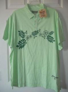 Daniel Cremieux Premium Denim Green Polo Golf SS Shirt Sz XXL Hawaiian