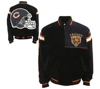 NFL Chicago Bears Genuine Suede Leather Jacket —