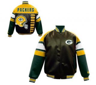 NFL Green Bay Packers Pleather Jacket —