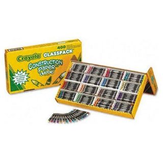 New Crayola® Construction Paper Crayons Wax 25 Sets O