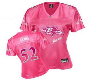 NFL Baltimore Ravens Ray Lewis Womens Pink FemFan Jersey —