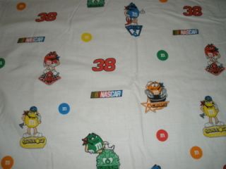 Chocolate Candy NASCAR Characters Cotton Fabric