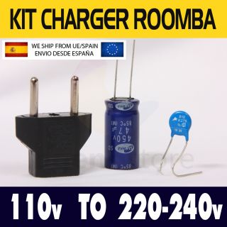 Kit Charger Roomba to Convert to 220V Cargador iRobot