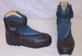 Salomon Greenland Back Cross Country Ski Boots SNS Size 44 EUR 9 5 US