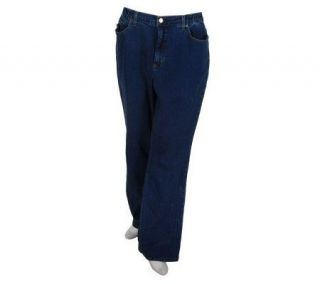 Denim & Co. Regular Classic Waist Stretch Denim 5 Pocket Jeans 