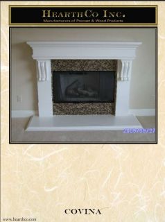 Covina Fireplace Mantel Mantle Surround Gypsum Precast Mantels
