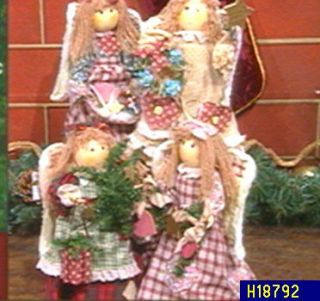 Choice of Country Fabric Angel Tree Toppers —