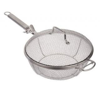 As Is Technique Stainless Steel 12 Barbecue Basket   K266085