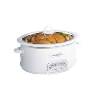 Crock Pot SCCPVP550 w 5 Quart Slow Cooker Smart Pot White