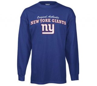 NFL New York Giants Long Sleeve Product Placement T Shirt —