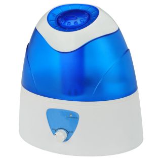 Crofton Ultrasonic Cool Mist Humidifier Traditional Shape White and