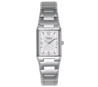 Caravelle by Bulova Womens Stainless Steel Rectangular Watch