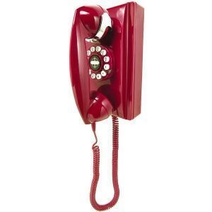 Crosley Radio CR55 re Classic Wall Phone Red