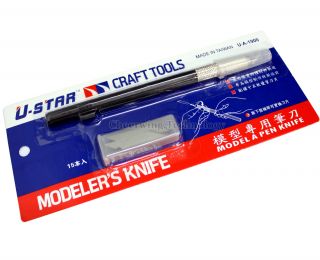 15 PC Hobby Model Pen Knife Knives Razor Craft Cutting