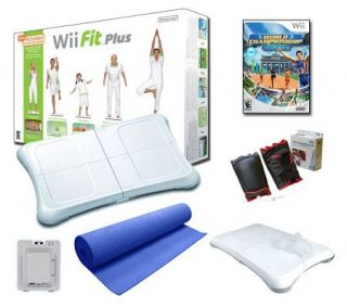Nintendo Wii Fit Plus Bundle with Extra Game &3 in 1 Pack —