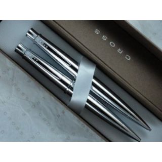 Cross Polished Delta Chrome Pen and Pencil Set in Great Cross Gift Box