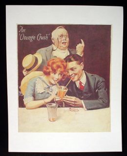Orange Crush Soda 1950’s Print Rockwell Cottage