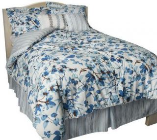 Susan Graver Home Bloom Reversible QN Comforter Set   H195559