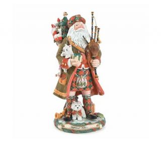 Fitz and Floyd Scottish Highlands Santa Figurine —