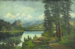 California Landscape Yosemite Mountain Lake Artist Delane