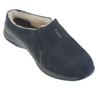 Clarks Jackaroo Suede Shearling Lined Slip on Mules   A86496