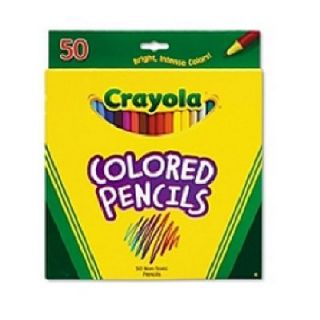 Crayola Long Colored Pencils Assorted 50 Colors