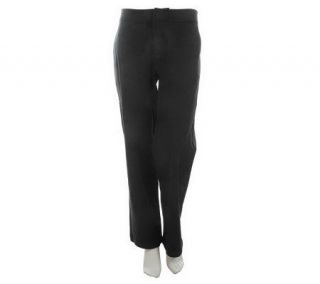 Denim & Co. Regular Modern Waist Stretch Twill Trousers —