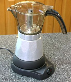 6CUP Electric Moka Style Cordless Espresso Coffee Maker