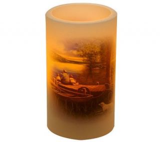 CandleImpressio 6 Jim Hansel Summer Scene FlamelessCandle with Timer 