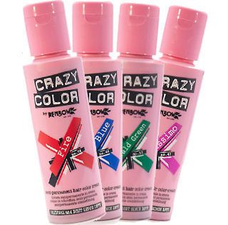 Crazy Color Semi Permanent Hair Dye 100 ml Various Color