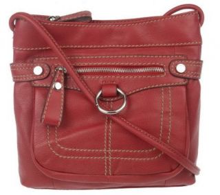 Tignanello Glove Leather Crossbody Bag w/ Ring Detail   A211100