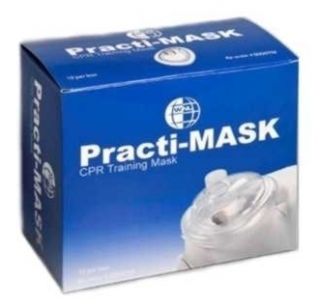 Box of 10 CPR Training Rescue Masks Practice Face Shield Mask WNL PT