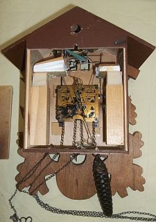 Vintage Cuckoo Clock for Parts or Repair Made in Germany Helmut