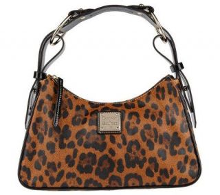 Dooney & Bourke Leopard Print Zip Top Handbag —
